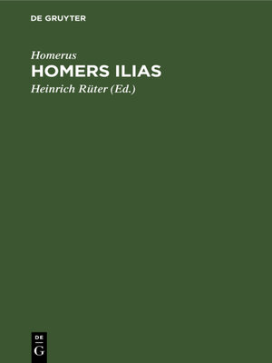 cover image of Homers Ilias
